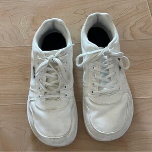 WHITIN Women's White Sneakers sz 8 - Wide Toe Box Barefoot Sneakers